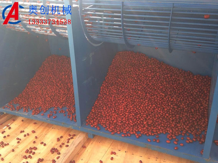 紅棗分級推薦使用滾筒篩 紅棗分級推薦使用滾筒篩